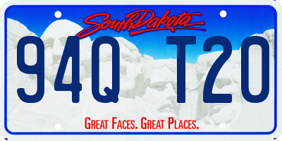 SD license plate 94QT20