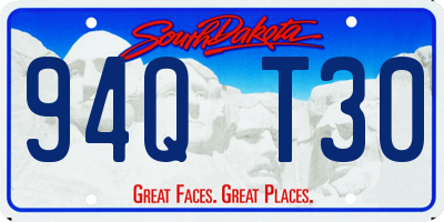 SD license plate 94QT30