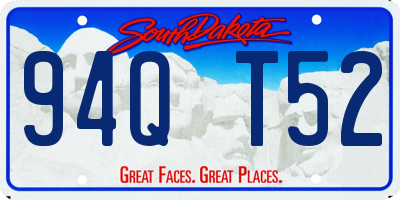 SD license plate 94QT52