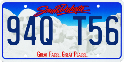 SD license plate 94QT56