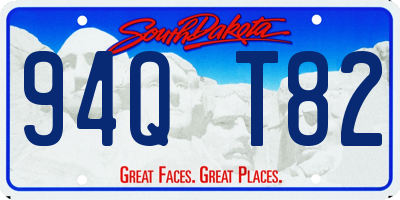 SD license plate 94QT82