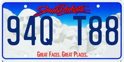 SD license plate 94QT88