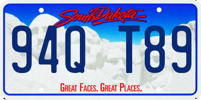 SD license plate 94QT89