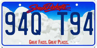 SD license plate 94QT94