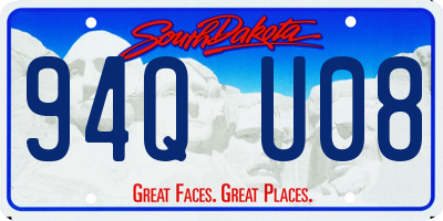 SD license plate 94QU08