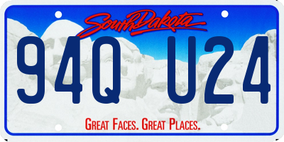SD license plate 94QU24