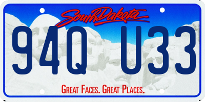 SD license plate 94QU33