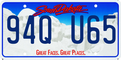 SD license plate 94QU65