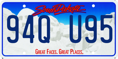 SD license plate 94QU95