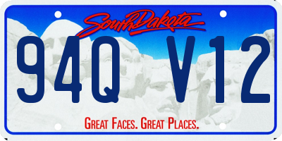 SD license plate 94QV12