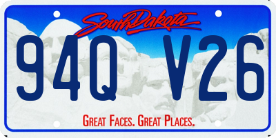 SD license plate 94QV26