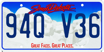 SD license plate 94QV36