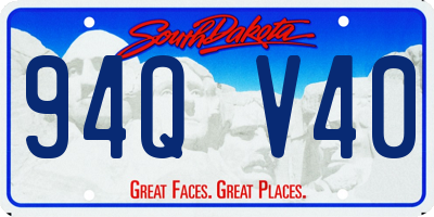 SD license plate 94QV40