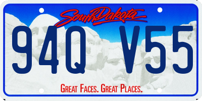 SD license plate 94QV55