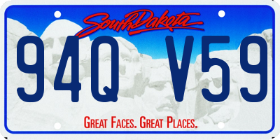 SD license plate 94QV59