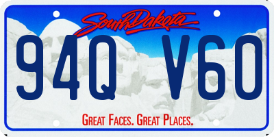 SD license plate 94QV60