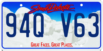 SD license plate 94QV63