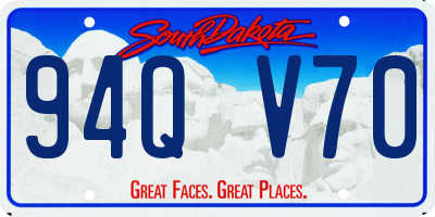 SD license plate 94QV70