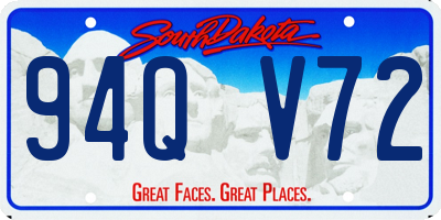 SD license plate 94QV72
