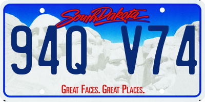 SD license plate 94QV74