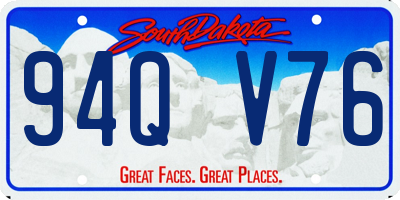 SD license plate 94QV76