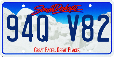 SD license plate 94QV82