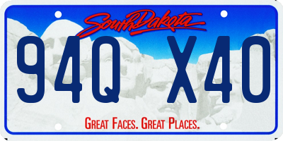 SD license plate 94QX40