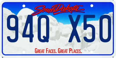SD license plate 94QX50