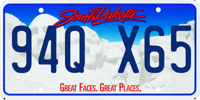SD license plate 94QX65