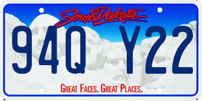 SD license plate 94QY22