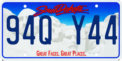 SD license plate 94QY44