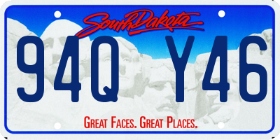 SD license plate 94QY46