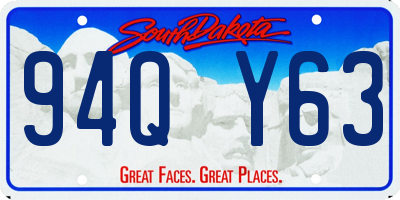 SD license plate 94QY63