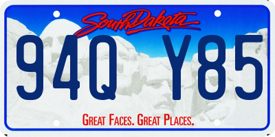 SD license plate 94QY85