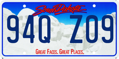 SD license plate 94QZ09