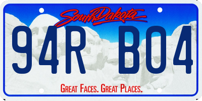 SD license plate 94RB04