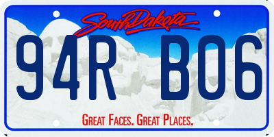 SD license plate 94RB06
