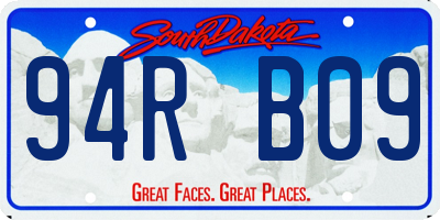 SD license plate 94RB09