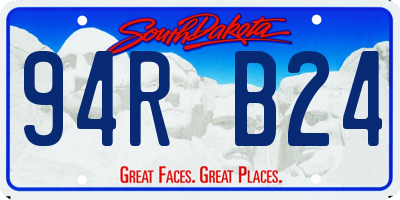 SD license plate 94RB24