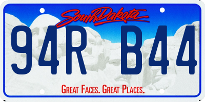SD license plate 94RB44