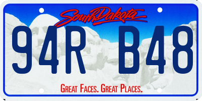 SD license plate 94RB48