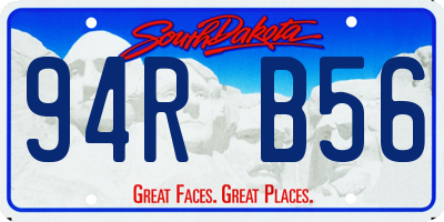 SD license plate 94RB56