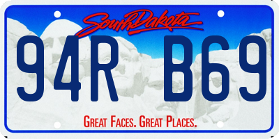 SD license plate 94RB69