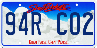 SD license plate 94RC02