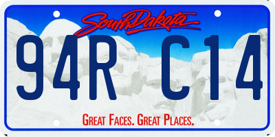 SD license plate 94RC14