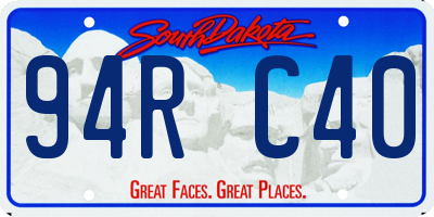 SD license plate 94RC40