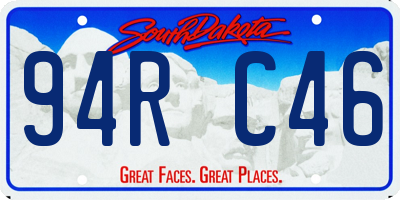 SD license plate 94RC46
