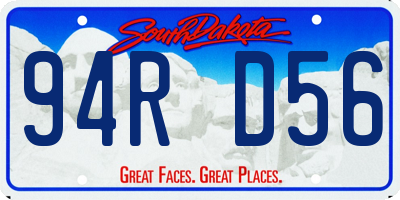 SD license plate 94RD56