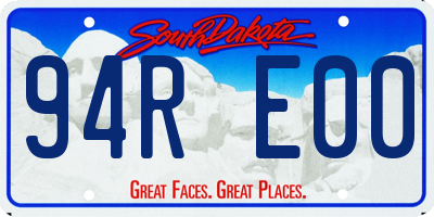 SD license plate 94RE00