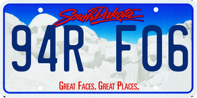 SD license plate 94RF06